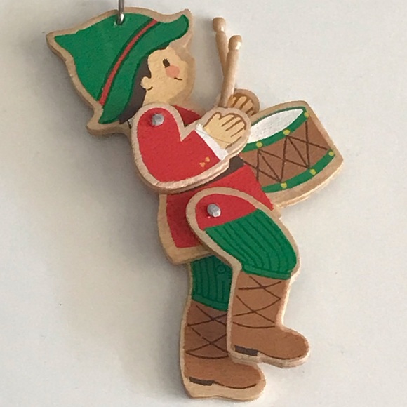 Hallmark Other - HALLMARK - Drummer Boy Movable Wooden Keepsake Christmas Ornament  - VTG 1980's